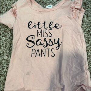 Little Miss Sassy Pants Pink T-Shirt